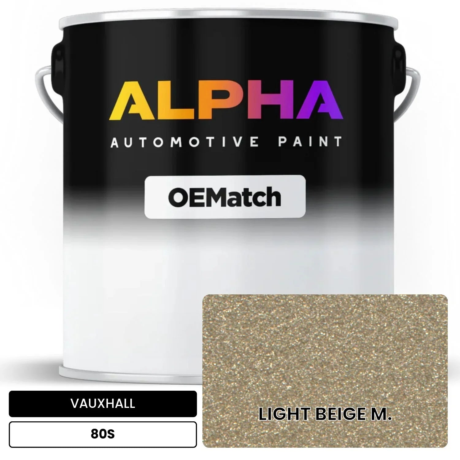 VAUXHALL LIGHT BEIGE M. 80S OEMatch Basecoat