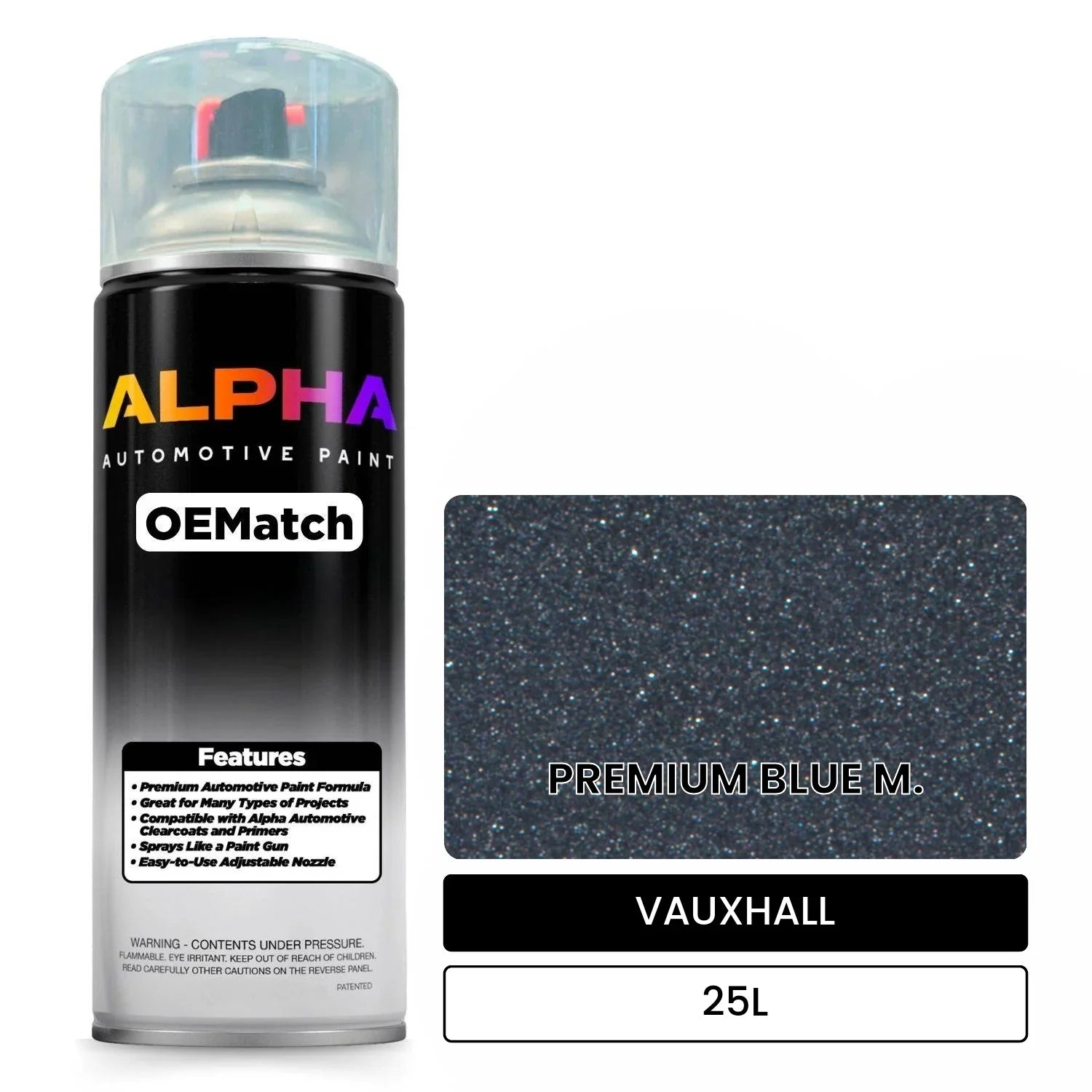 VAUXHALL PREMIUM BLUE M. 25L OEMatch Spraycan