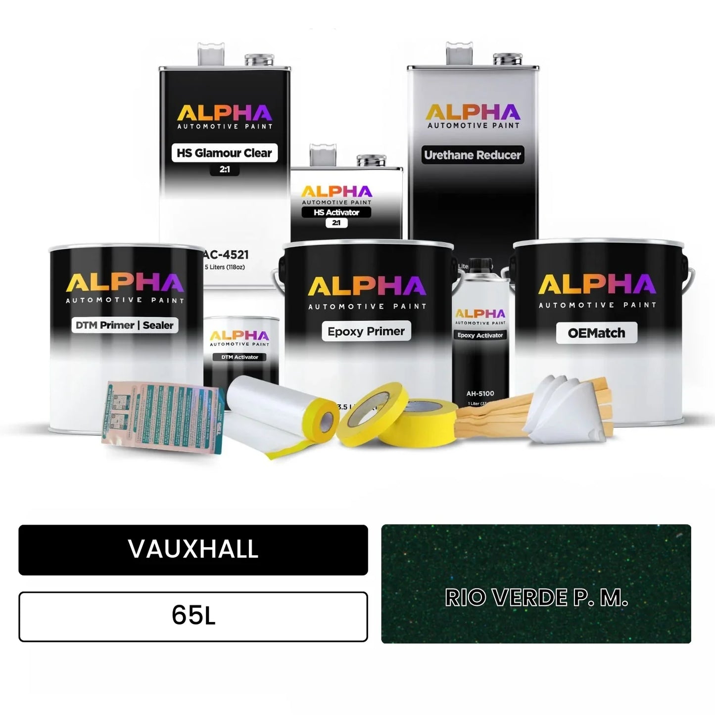VAUXHALL RIO VERDE P. M. 65L OEMatch Vehicle Paint Kit