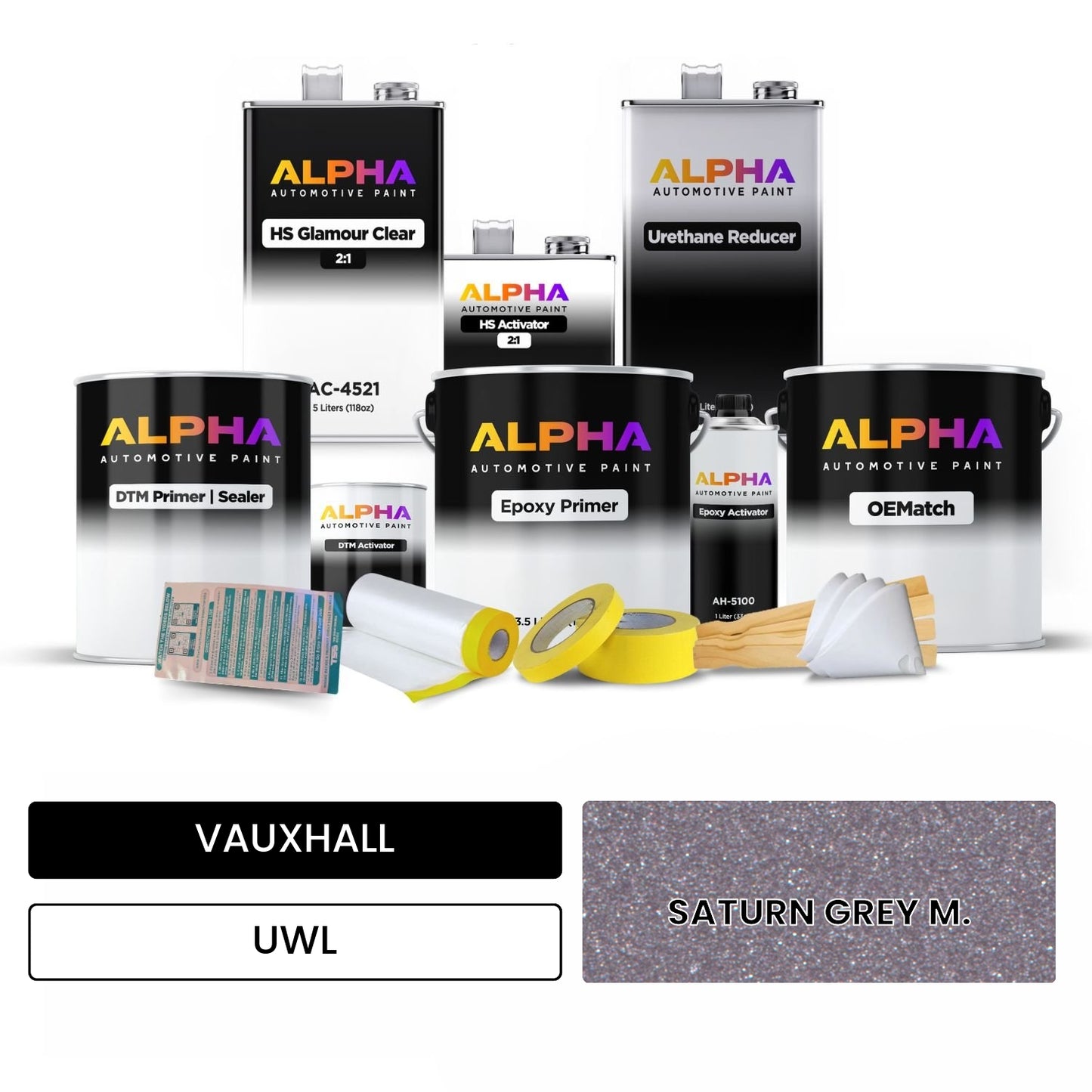 VAUXHALL SATURN GREY M. UWL OEMatch Vehicle Paint Kit
