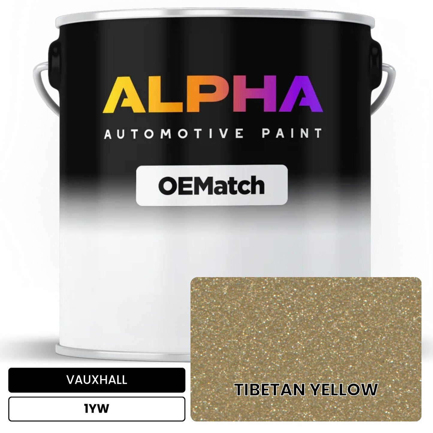 VAUXHALL TIBETAN YELLOW 1YW OEMatch Basecoat
