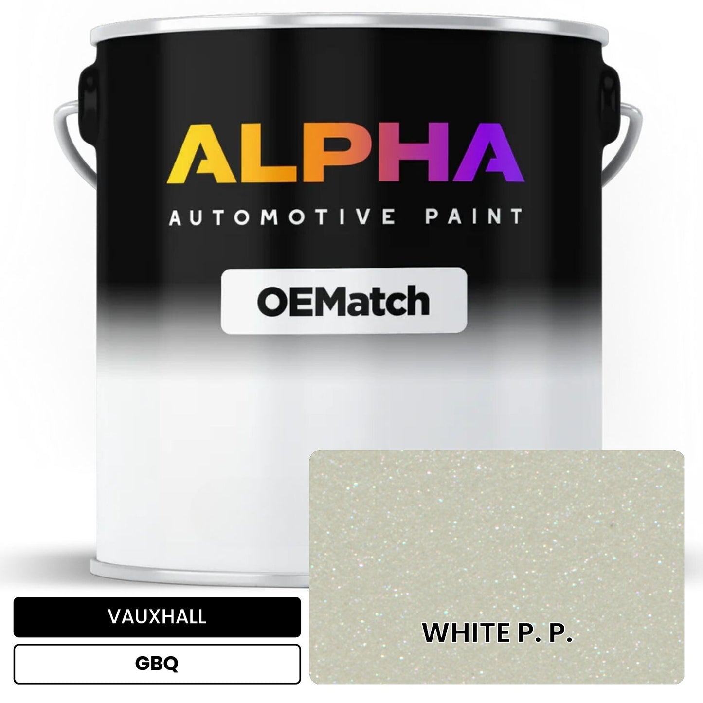 VAUXHALL WHITE P. P. GBQ OEMatch Basecoat