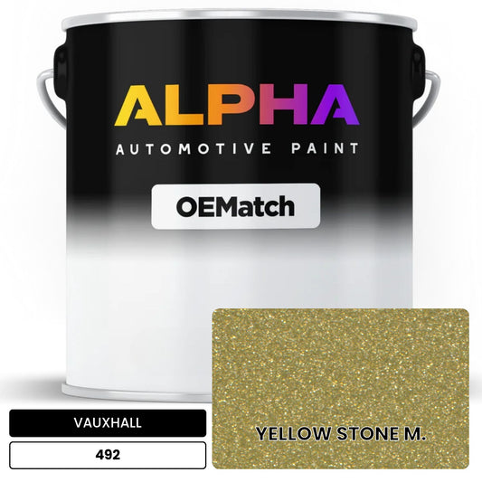 VAUXHALL YELLOW STONE M. 492 OEMatch Basecoat