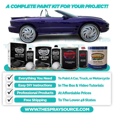 Violent Violette Large Car Kit (Black Ground Coat) - The Spray Source - Tamco Paint