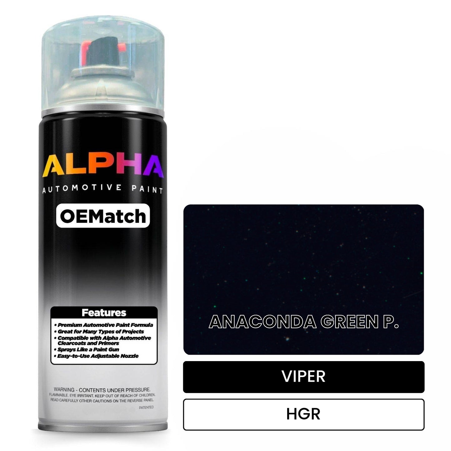 VIPER ANACONDA GREEN P. HGR OEMatch Spraycan
