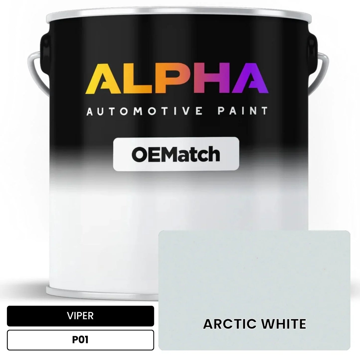 VIPER ARCTIC WHITE P01 OEMatch Basecoat
