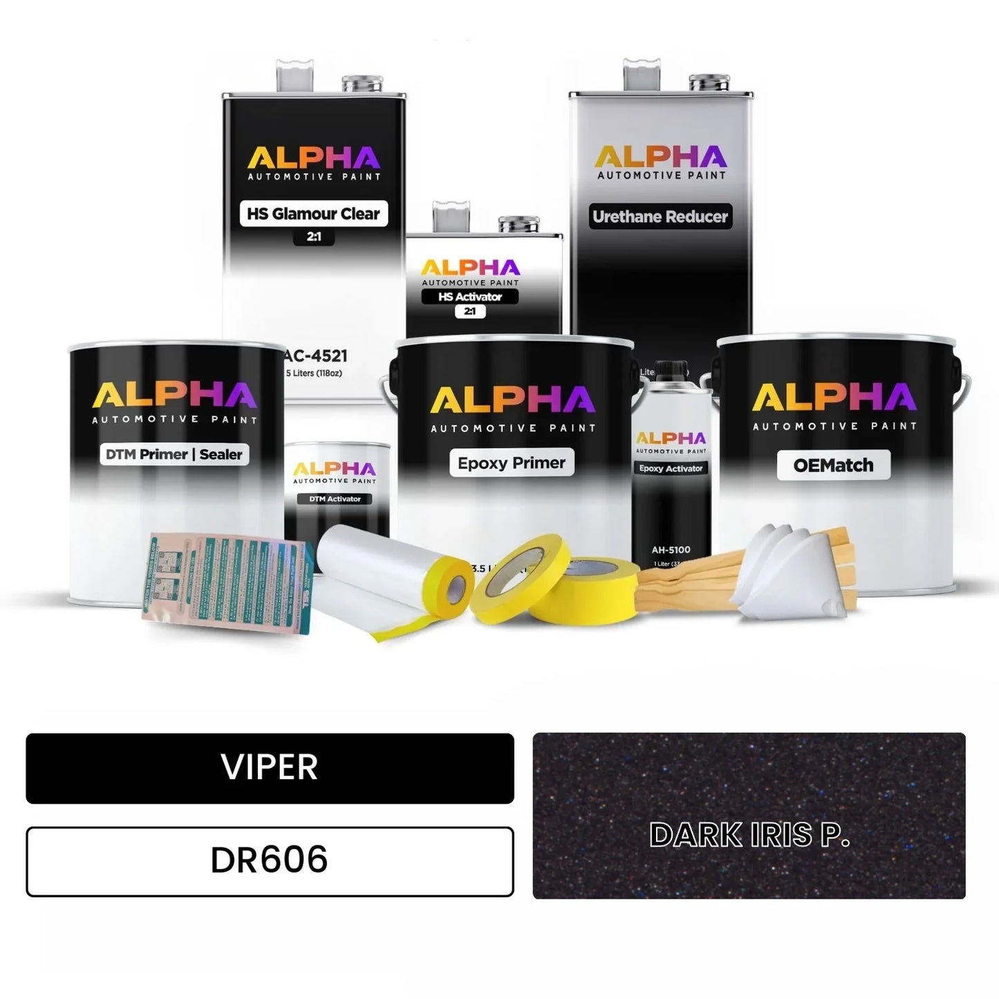 VIPER DARK IRIS P. DR606 OEMatch Vehicle Paint Kit