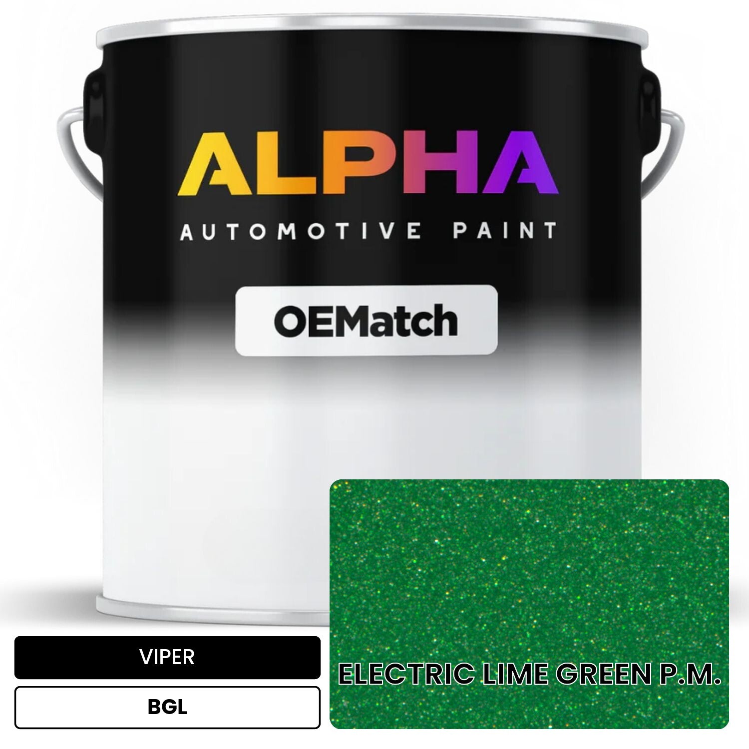 VIPER ELECTRIC LIME GREEN P.M. BGL OEMatch Basecoat