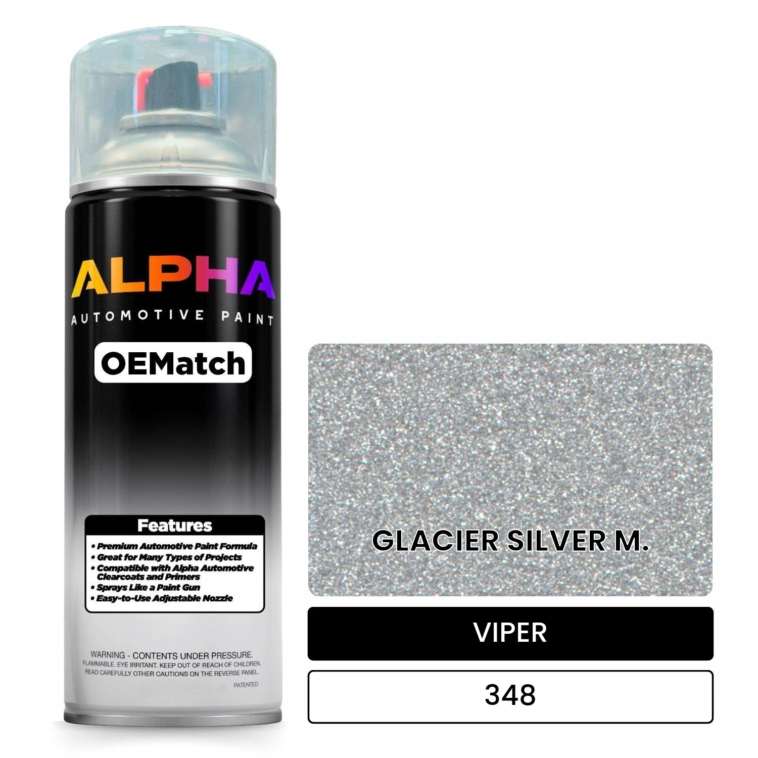 VIPER GLACIER SILVER M. 348 OEMatch Spraycan