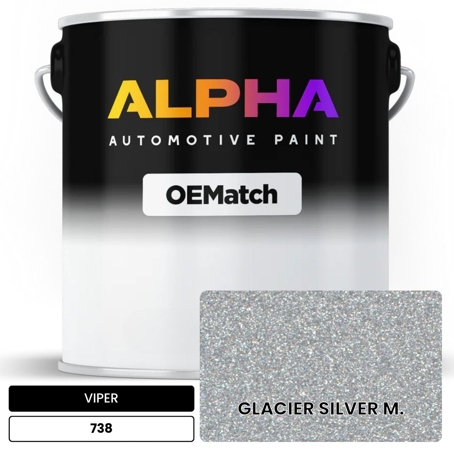 VIPER GLACIER SILVER M. 738 OEMatch Basecoat