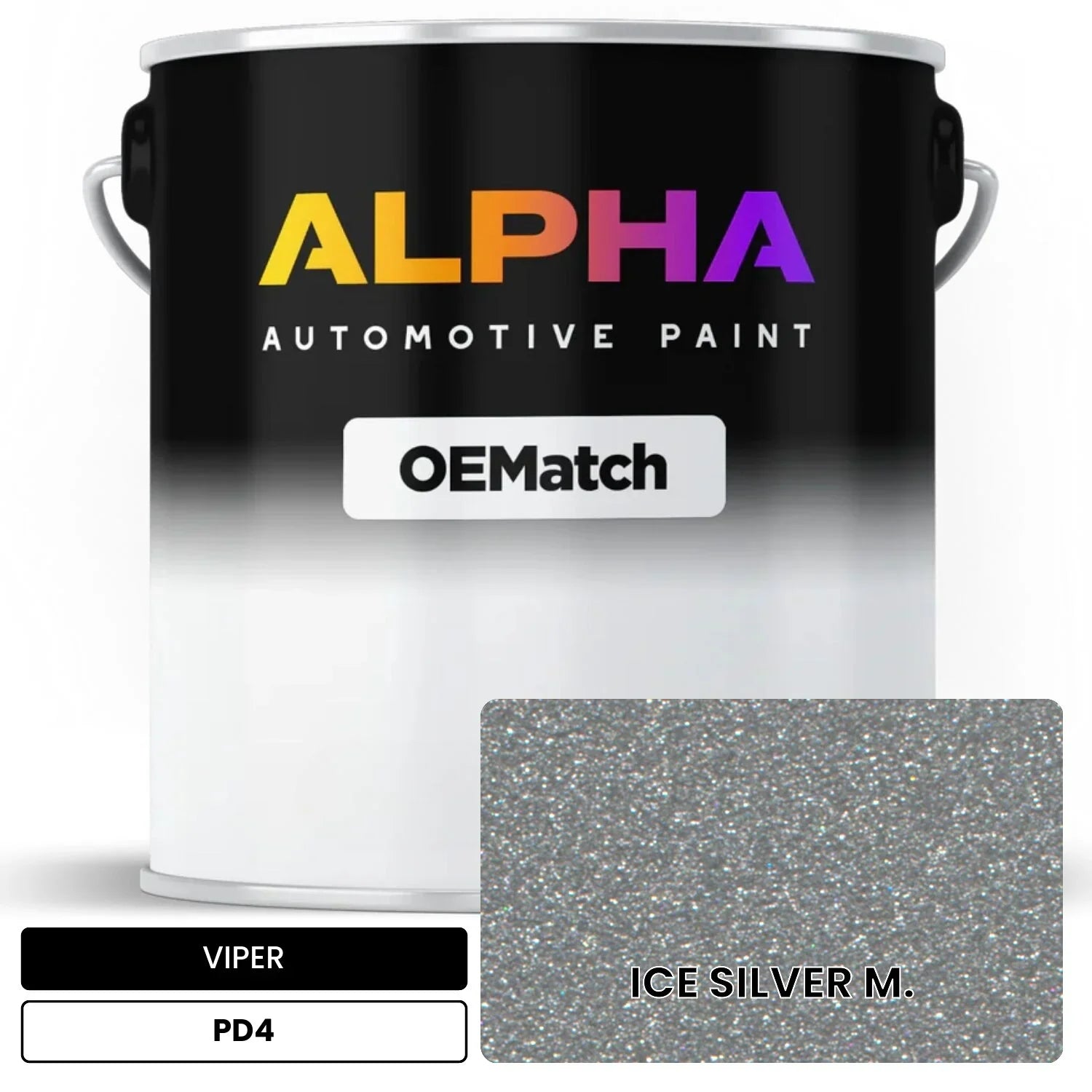 VIPER ICE SILVER M. PD4 OEMatch Basecoat
