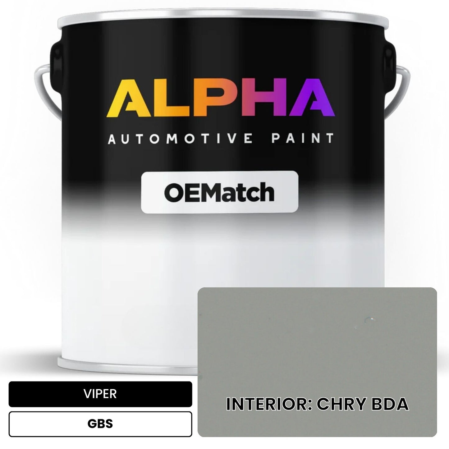 VIPER INTERIOR: CHRY BDA GBS OEMatch Basecoat