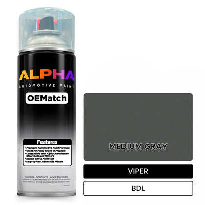 VIPER MEDIUM GRAY BDL | OEMatch Automotive Spraycan