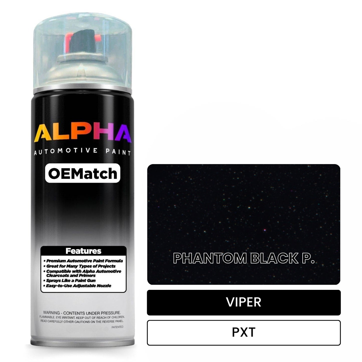 VIPER PHANTOM BLACK P. PXT OEMatch Spraycan