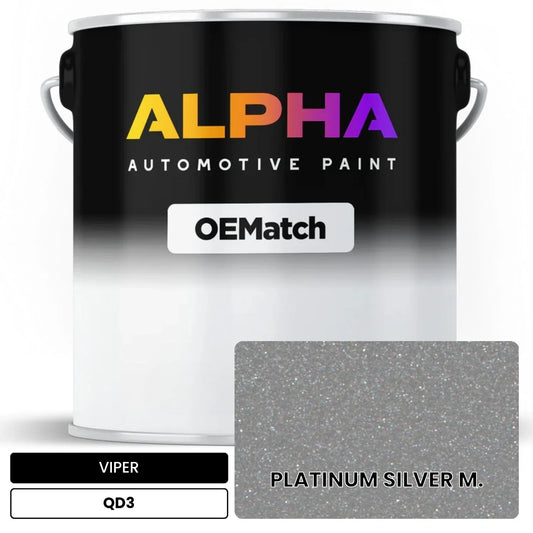 VIPER PLATINUM SILVER M. QD3 OEMatch Basecoat