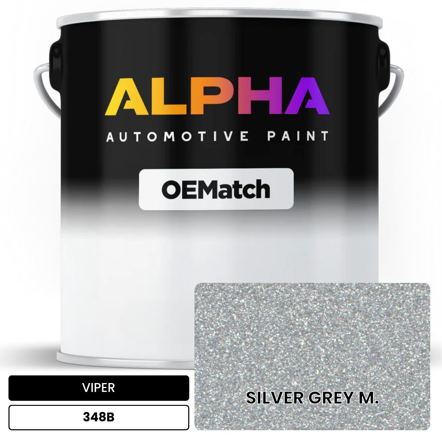 VIPER SILVER GREY M. 348B OEMatch Basecoat