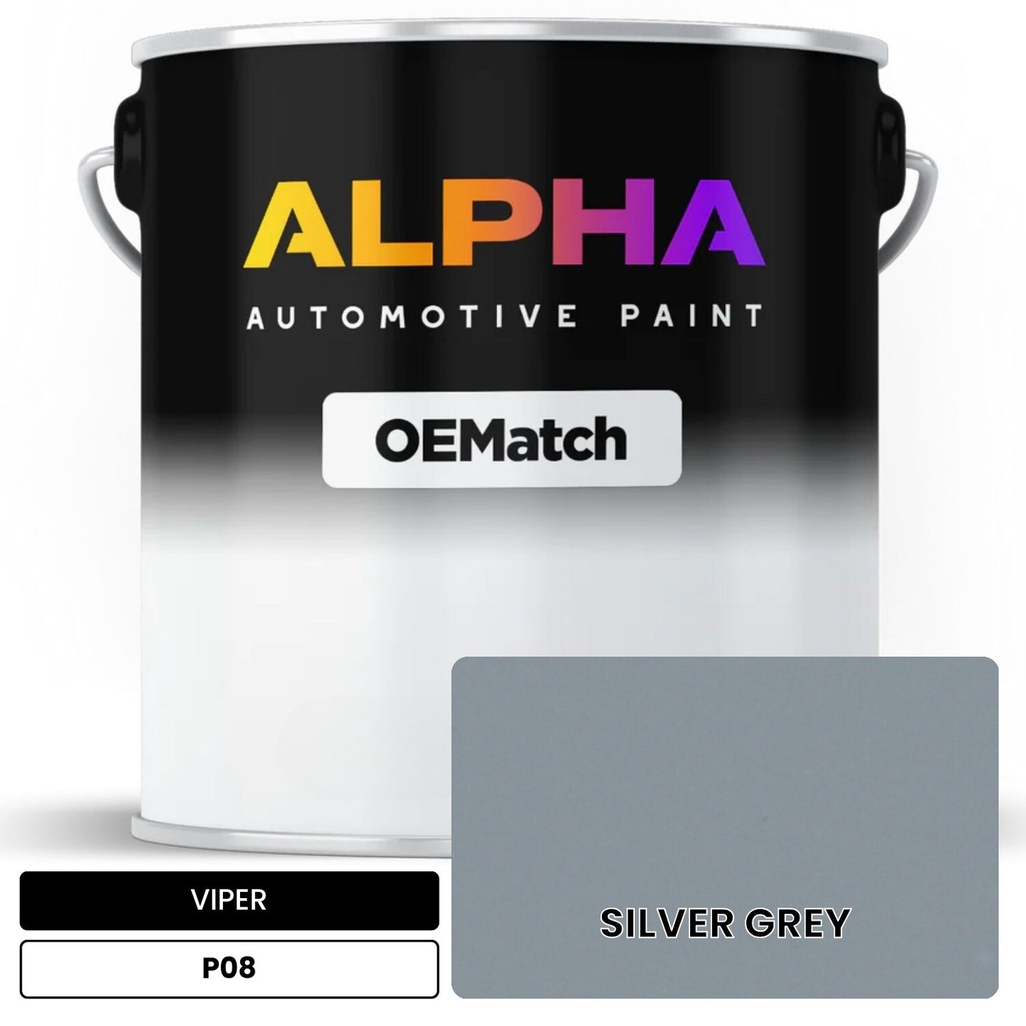VIPER SILVER GREY P08 OEMatch Basecoat