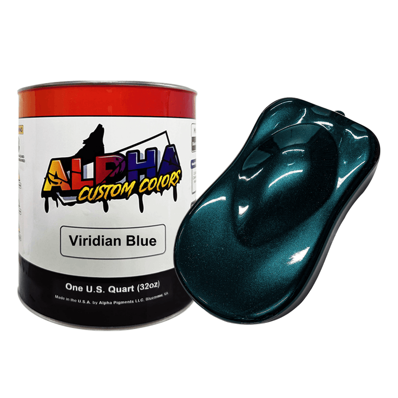 Viridian Blue Paint Basecoat Midcoat - The Spray Source - Alpha Pigments
