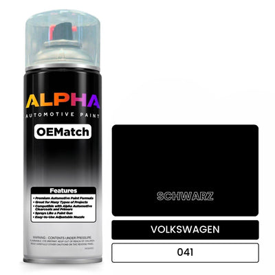 VOLKSWAGEN Black 041 | OEMatch Automotive Spraycan
