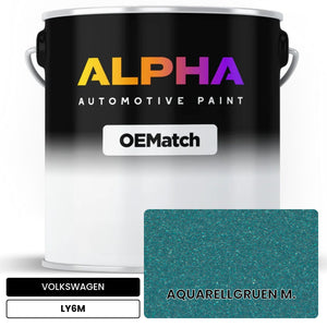 VOLKSWAGEN Aqua Green Metallic LY6M | OEMatch Automotive Basecoat