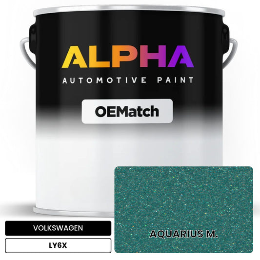 VOLKSWAGEN Aquarius Blue LY6X OEMatch Basecoat