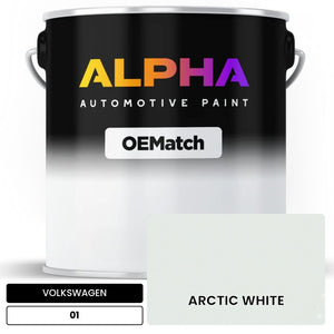 VOLKSWAGEN Arctic White 01 | OEMatch Automotive Basecoat