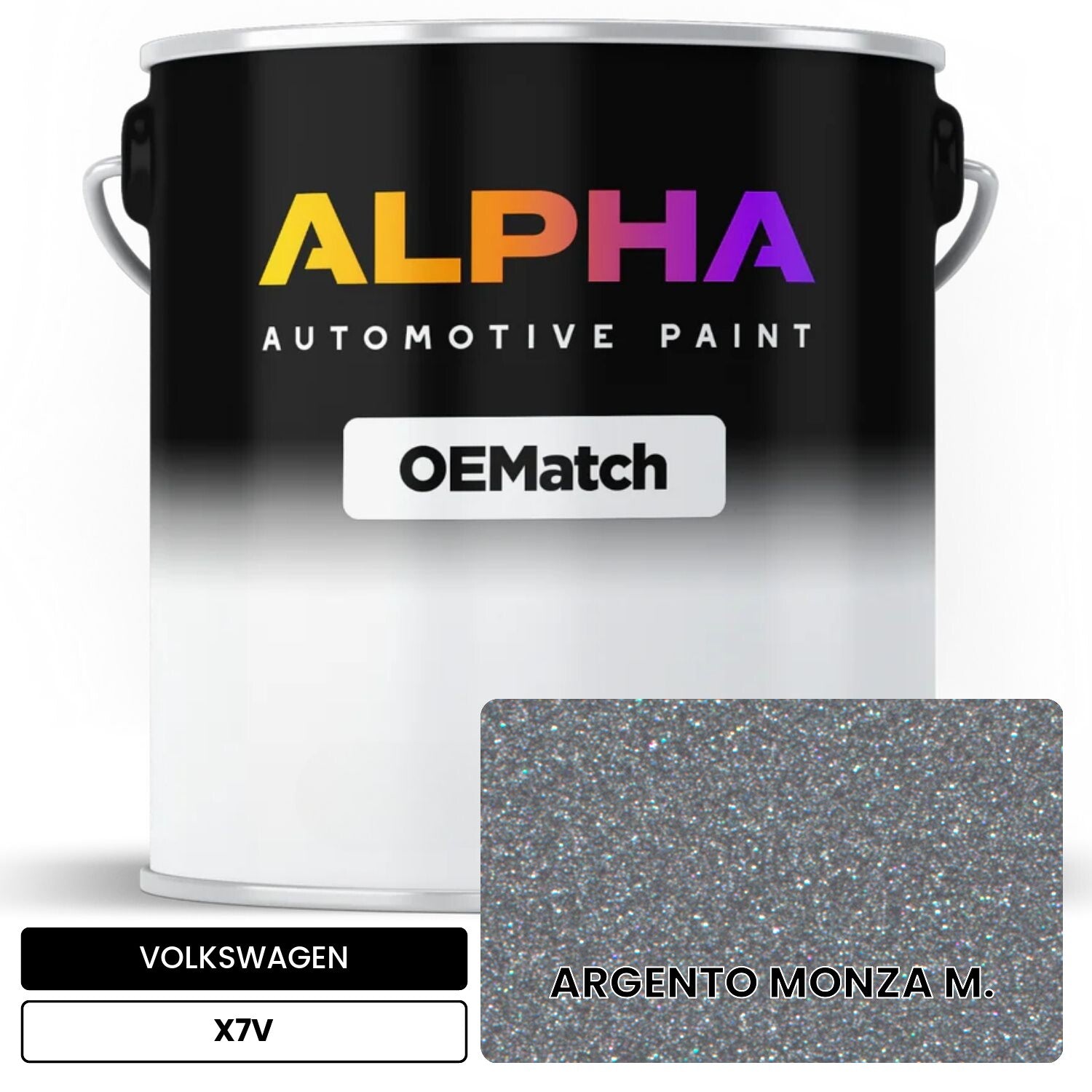 VOLKSWAGEN Argento Monza Metallic X7V OEMatch Basecoat