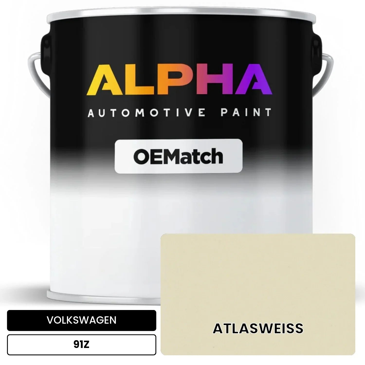 VOLKSWAGEN Atlas White 91Z OEMatch Basecoat