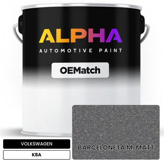 VOLKSWAGEN Barceloneta Matt K8A OEMatch Basecoat
