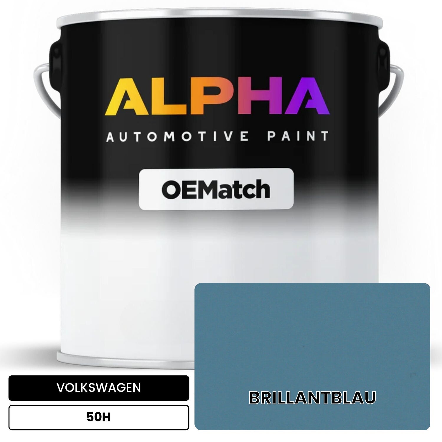 VOLKSWAGEN Brilliant Blue 50H OEMatch Basecoat