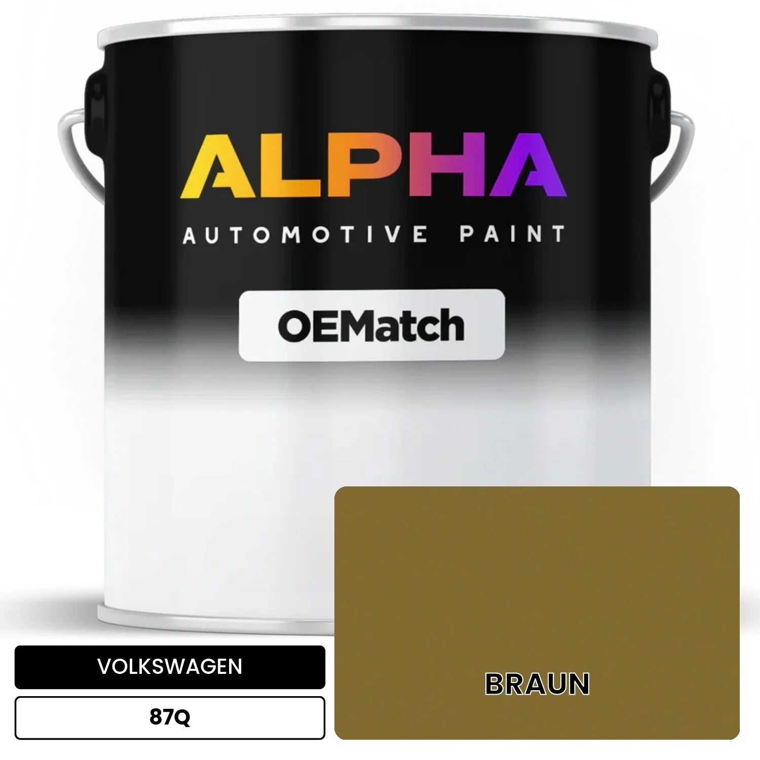 VOLKSWAGEN Brown 87Q OEMatch Basecoat