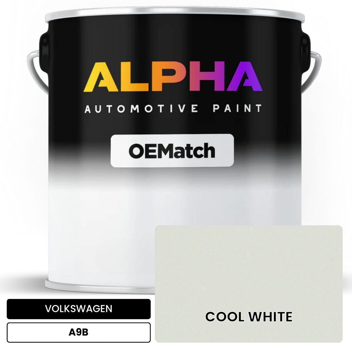 VOLKSWAGEN Cool White A9B OEMatch Basecoat