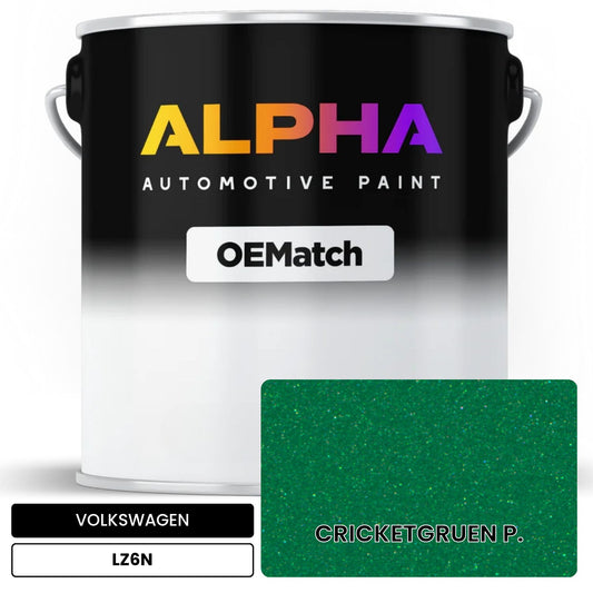 VOLKSWAGEN Cricket Green LZ6N OEMatch Basecoat