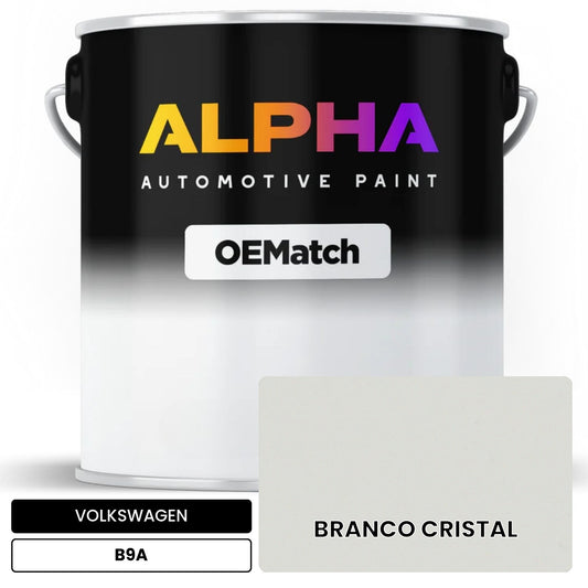 VOLKSWAGEN Crystal White B9A OEMatch Basecoat