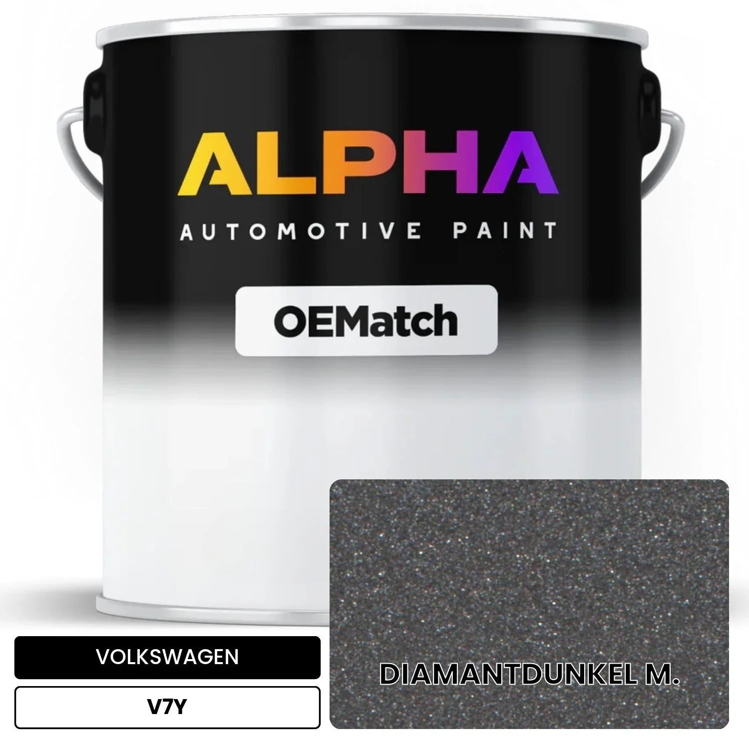 VOLKSWAGEN Diamond Dark Metallic V7Y OEMatch Basecoat