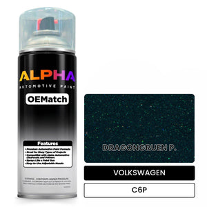 VOLKSWAGEN Dragon Green Pearl C6P | OEMatch Automotive Spraycan