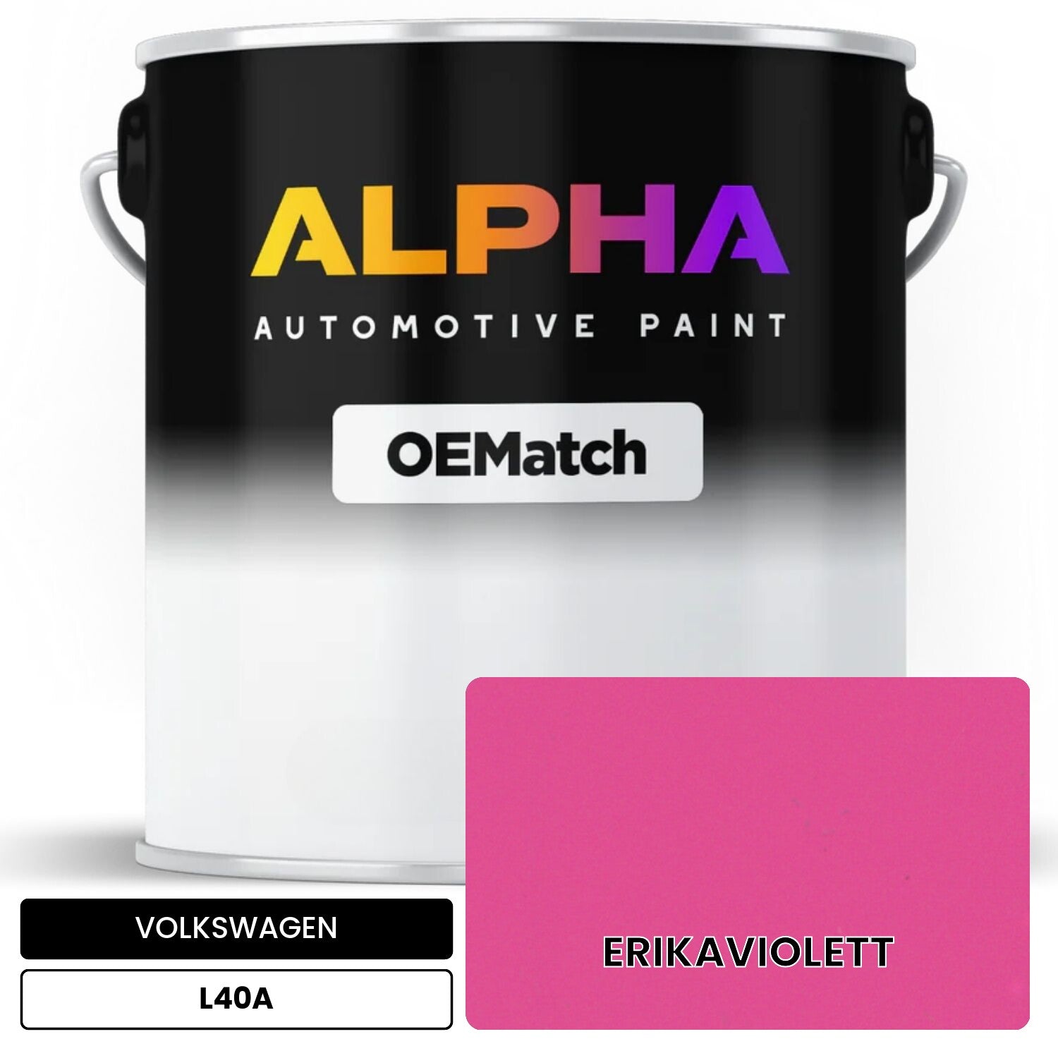 VOLKSWAGEN Erikaviolet L40A OEMatch Basecoat