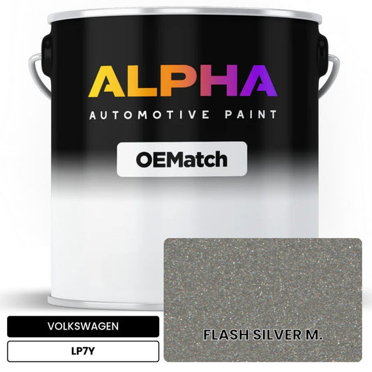 VOLKSWAGEN Flash Silver Metallic LP7Y OEMatch Basecoat