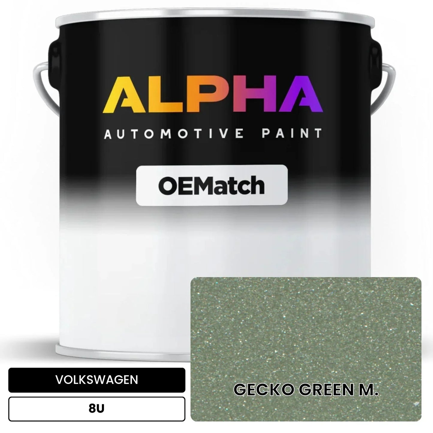 VOLKSWAGEN Gecko Green Metallic 8U OEMatch Basecoat