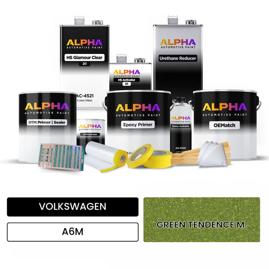VOLKSWAGEN Green Tendency Metallic A6M OEMatch Vehicle Paint Kit