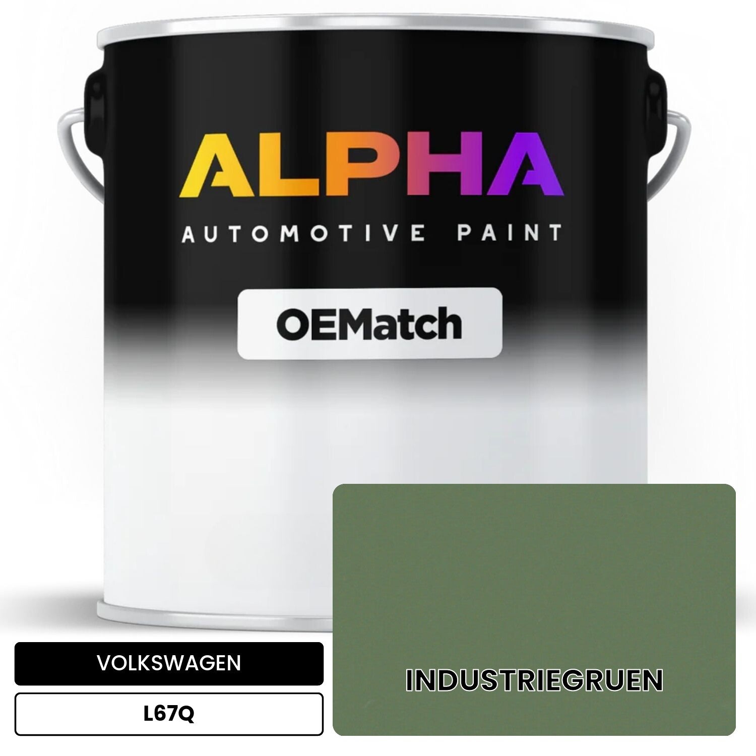 VOLKSWAGEN Industry Green L67Q OEMatch Basecoat