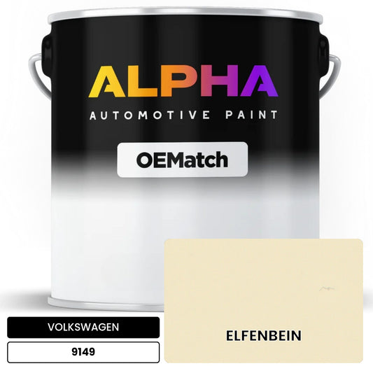 VOLKSWAGEN Ivory 9149 OEMatch Basecoat