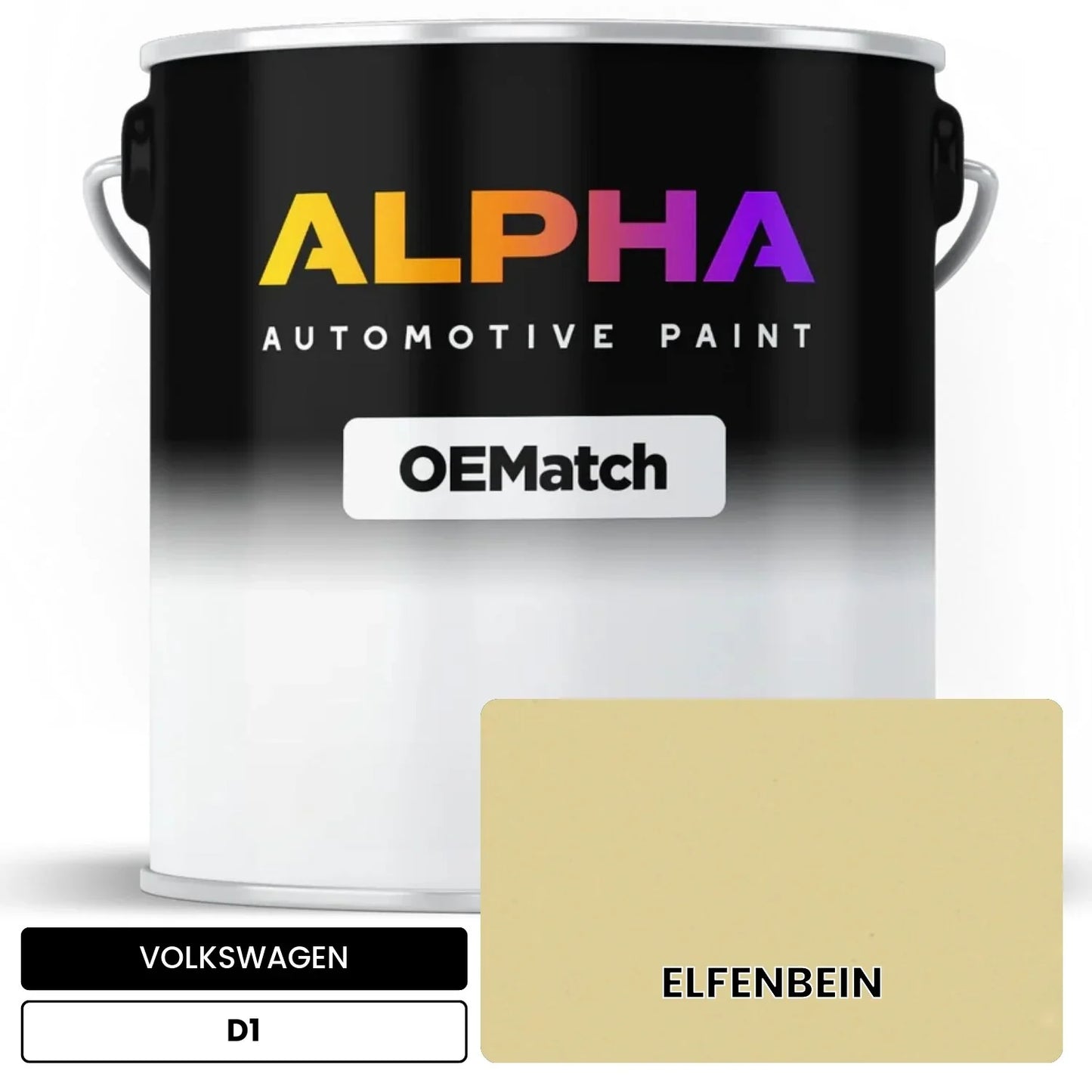 VOLKSWAGEN Ivory D1 OEMatch Basecoat