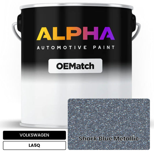 VOLKSWAGEN Shark Blue Metallic LA5Q OEMatch Basecoat