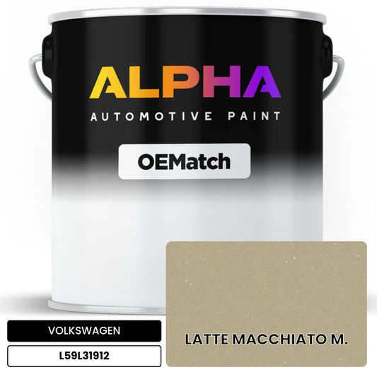 VOLKSWAGEN Latte Macchiato Metallic L59L31912 OEMatch Basecoat