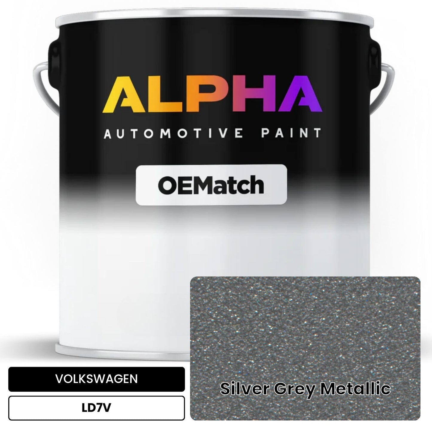 VOLKSWAGEN Silver Grey Metallic LD7V OEMatch Basecoat