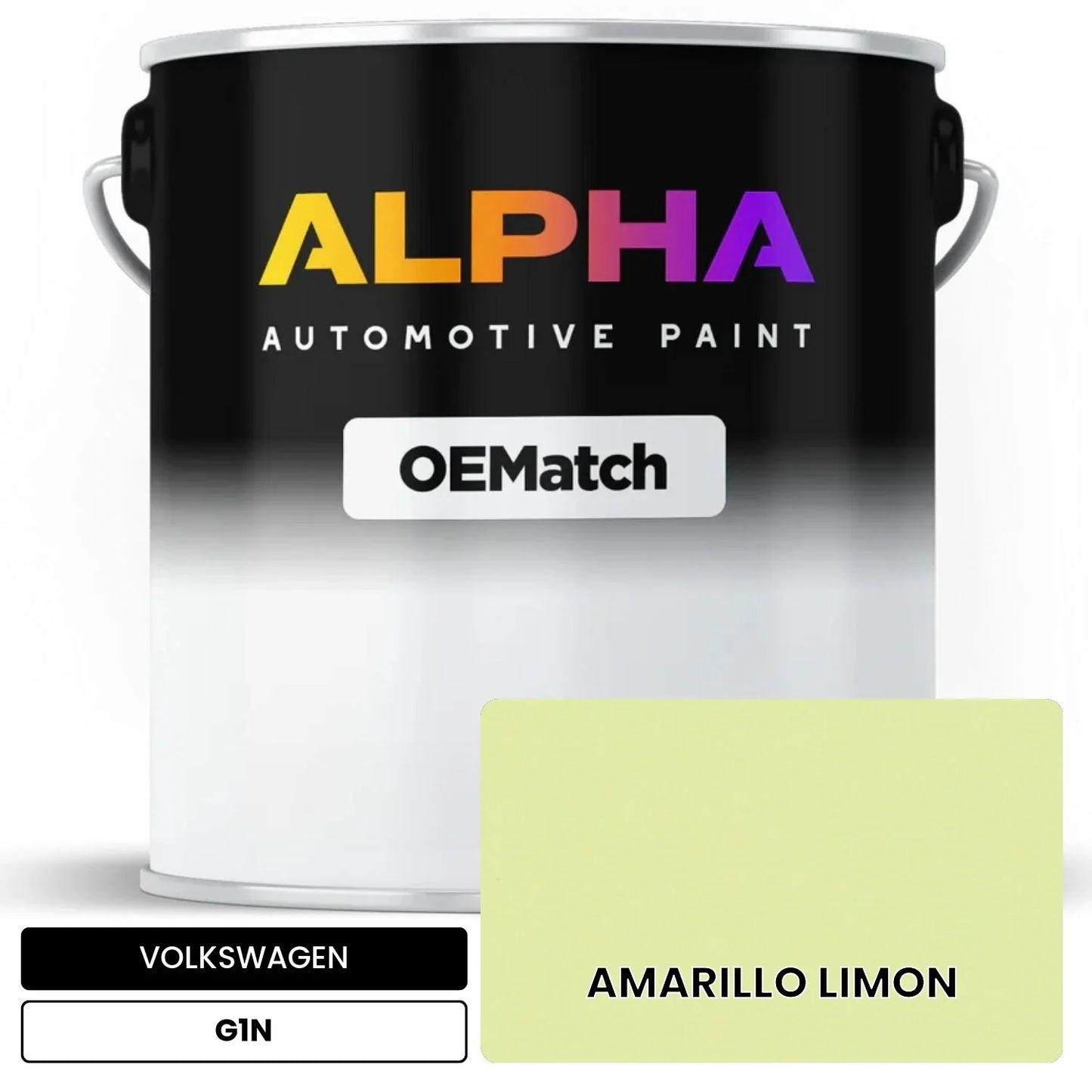 VOLKSWAGEN Lemon Yellow G1N OEMatch Basecoat