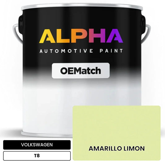 VOLKSWAGEN Lemon Yellow T8 OEMatch Basecoat