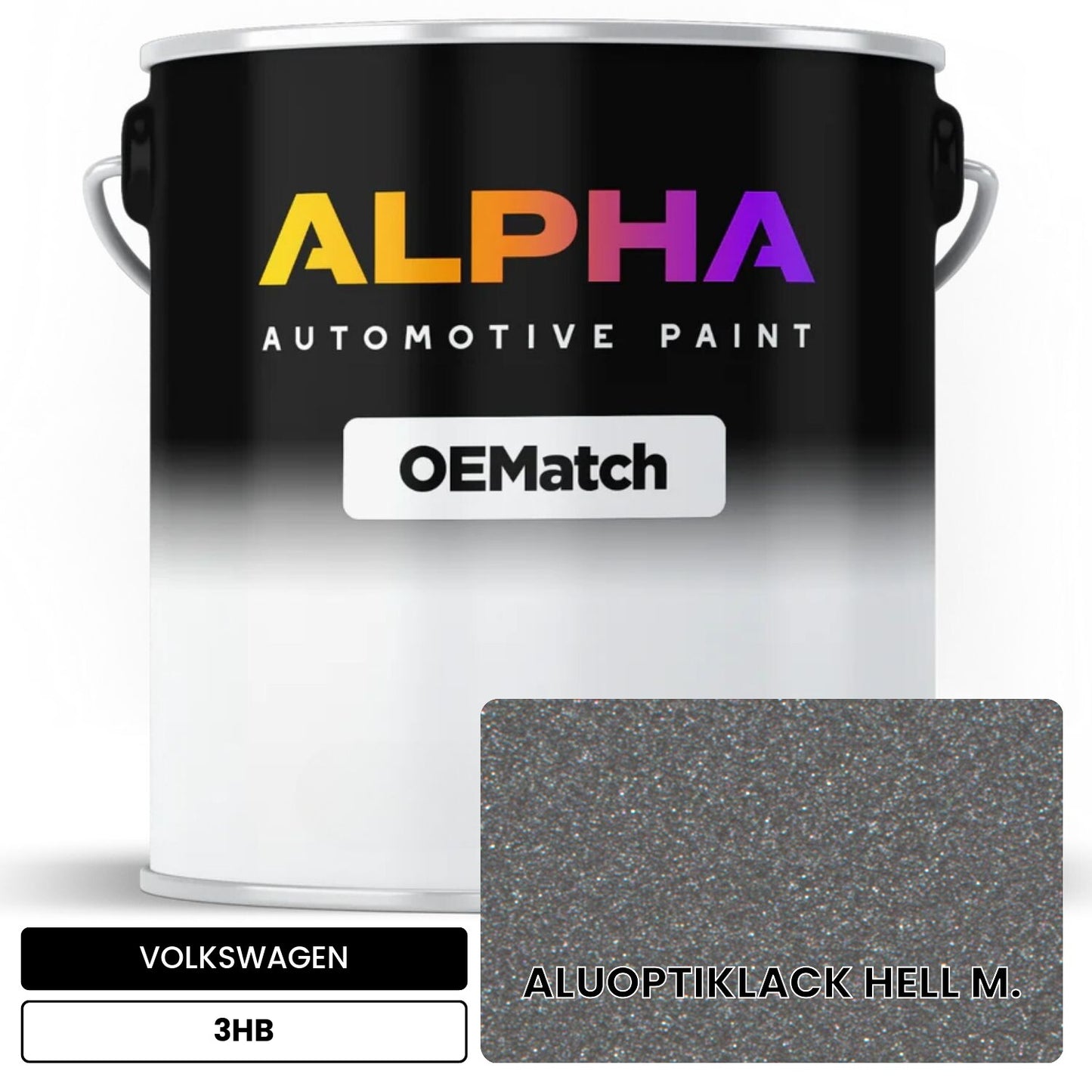 VOLKSWAGEN Light Aluminum Optic Paint 3HB OEMatch Basecoat