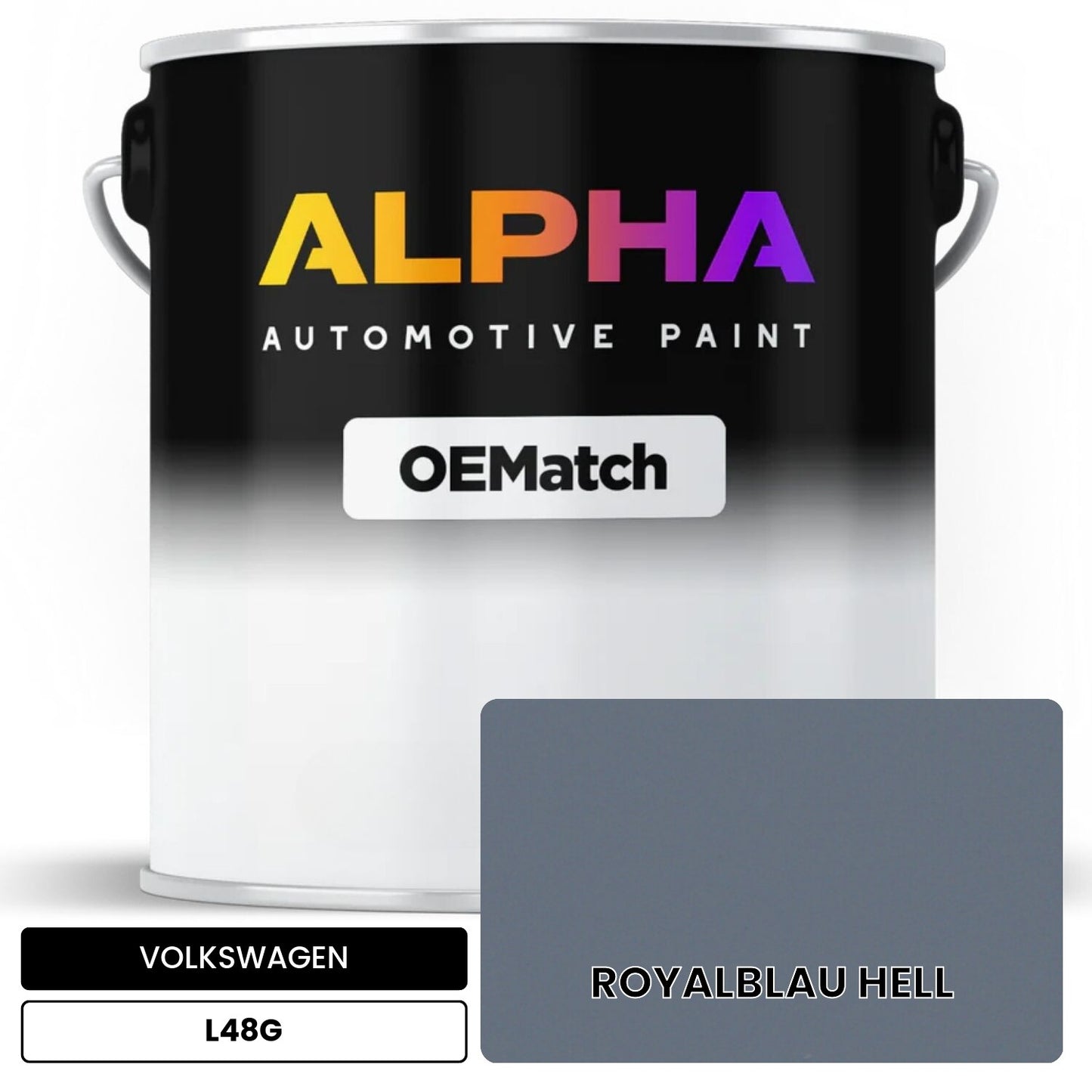 VOLKSWAGEN Light Royal Blue L48G OEMatch Basecoat